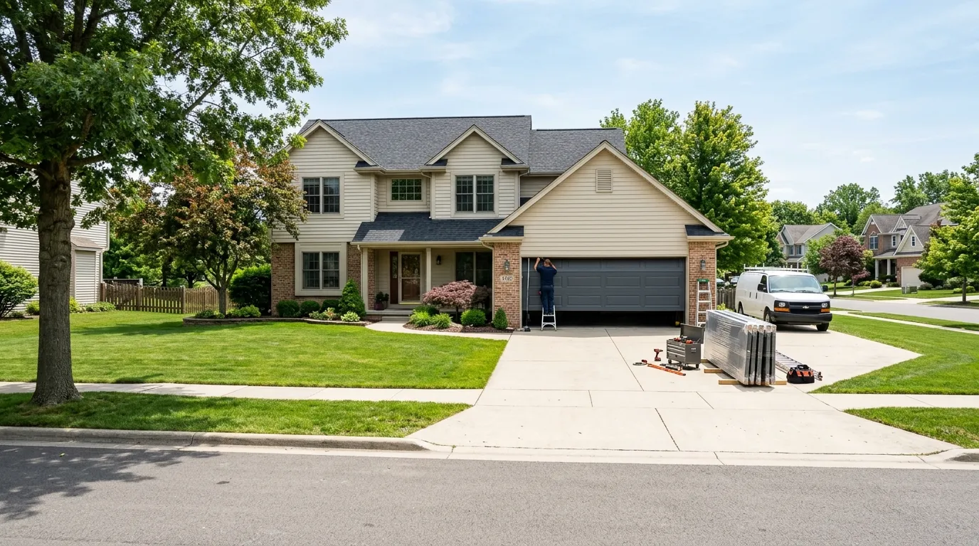 Garage door service in Rosemount, MN